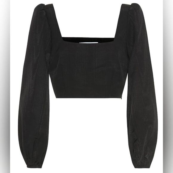 RACIL MOIRE Balloon Sleeve crop top size 10(42) BNWT - Picture 4 of 9